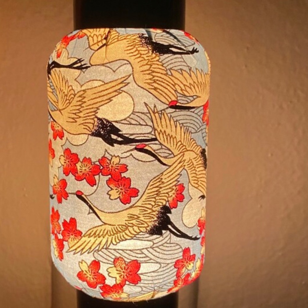 Oriental Japanese Blue crane Washi wall  plug-in Night Light Gift  home decor’!!